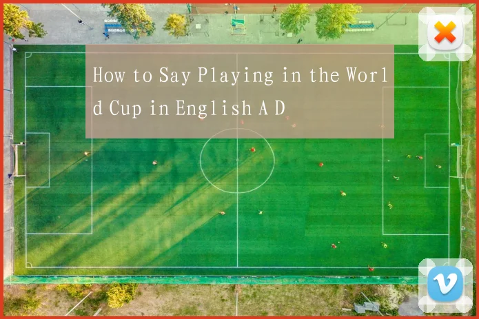 How to Say Playing in the World Cup in English A D